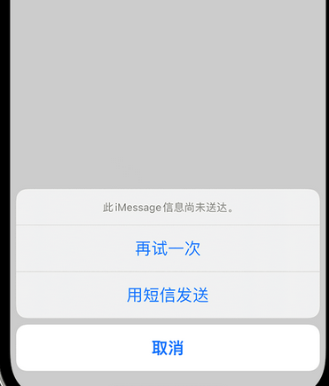 天山apple维修iPhone上无法正常发送iMessage信息