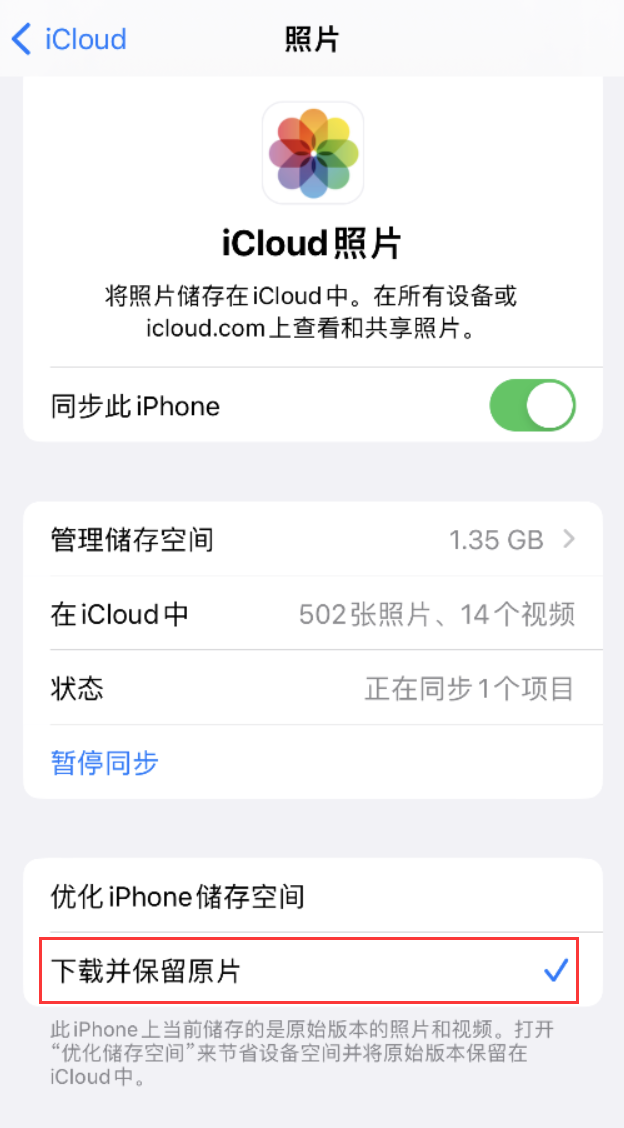 天山苹果手机维修分享iPhone 无法加载高质量照片怎么办 