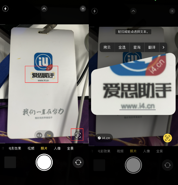 天山苹果手机维修分享升级iOS 16后如何通过相机翻译文本 