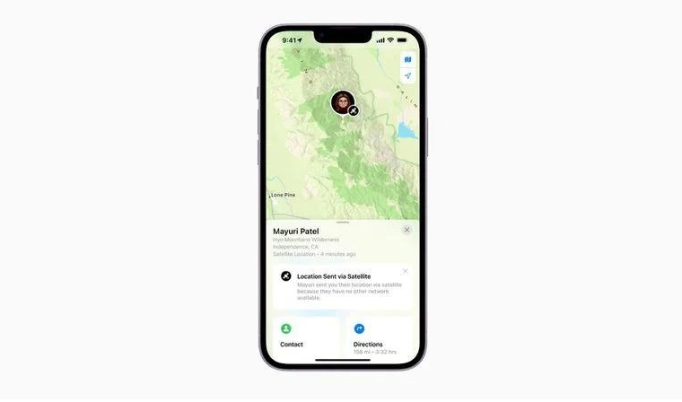 天山苹果14维修分享iPhone14系列中 FindMy功能通过卫星分享位置方法教程 